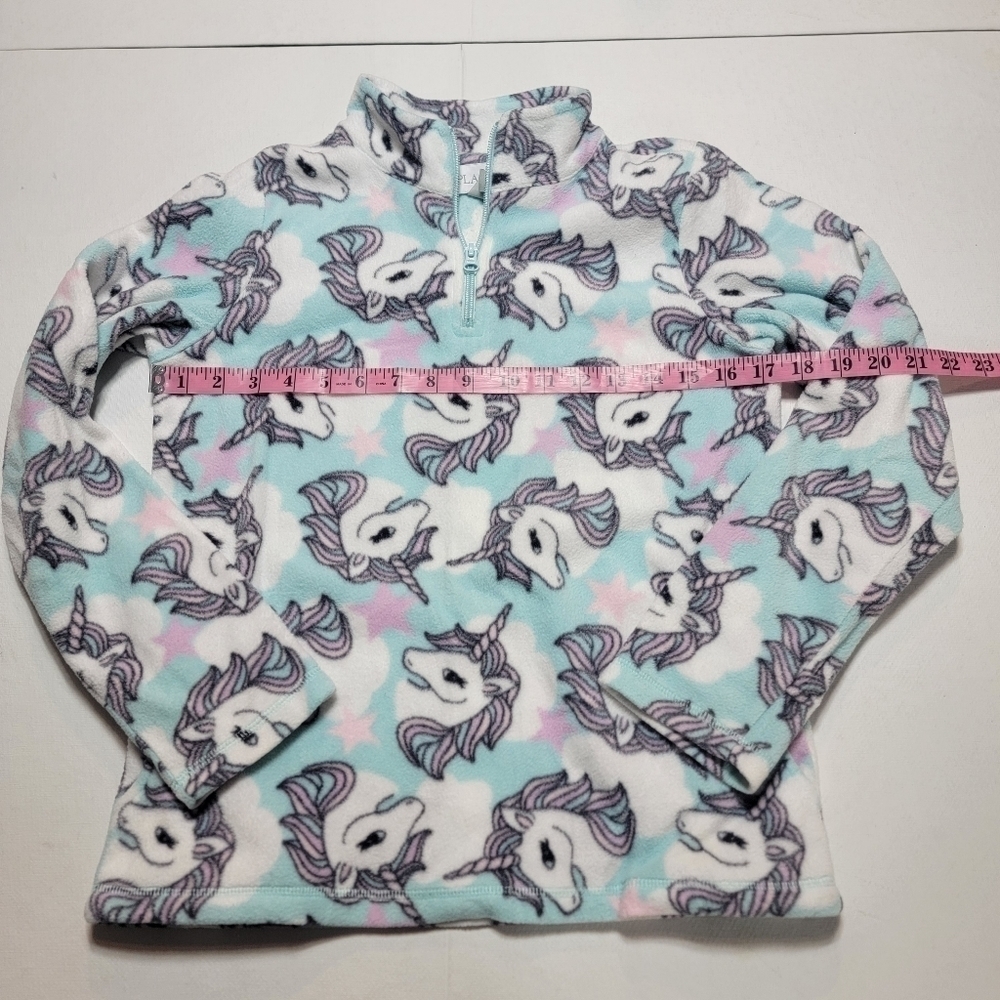 Place size 14 unicorn flannel pullover top